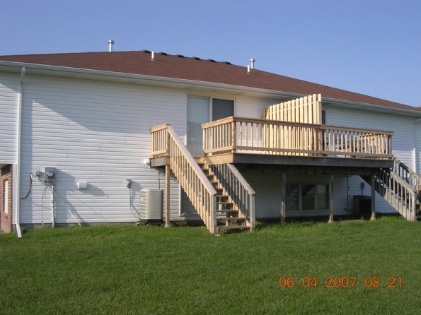 Fully restored back deck